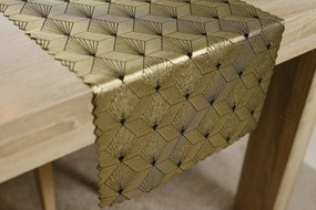 Dekorstudio Luxusný behúň na stôl Cubes - čierny SW26 Rozmer behúňa (šírka x dĺžka): 40x220cm