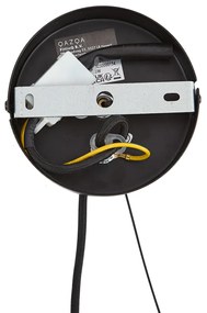 Moderný luster čierny s dymovým sklom 9-svetiel - Laura