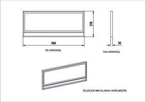 Dekoratívny stôl Polka Aynali White