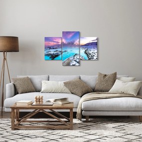 Obraz - Modrá lagúna na Islande (90x60 cm)