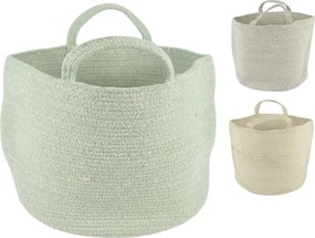 Úložný kôš s úchytmi COTTON HAVEN 35x35 cm - viac farieb Farba: Šedozelená