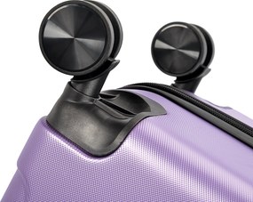 Stredný kufor so 4 kolieskami 65x44,5x27 cm, veľkosť M, ružovo fialová farba