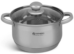 12 kusový set hrncov - striebro