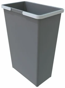 Odpadkový kôš s rukoväťami 35 l, sivá