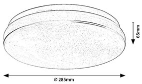 Rabalux 77182 - LED kúpeľňové stropné svietidlo LOWAR 18W/230V 3000/4000/6000K IP44