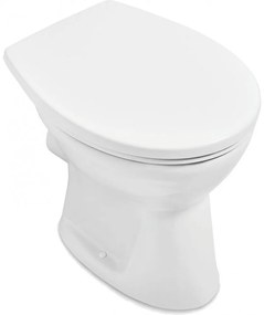 VILLEROY &amp; BOCH O.novo samostatne stojace WC s plochým splachovaním bez vnútorného okraja, 360 x 460 mm, biela alpská, s povrchom CeramicPlus, 7619R0R1