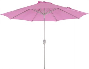 Slnečník N19 Ø 3m sklopný polyester/hliník - fialová