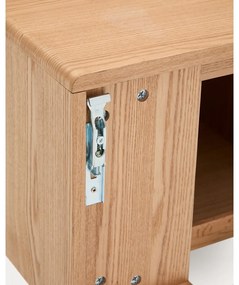 Závesná skrinka pod umývadlo v dekore jaseňa v prírodnej farbe 90x35 cm Salaya – Kave Home