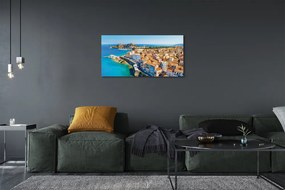 Obraz na plátne Grécko Morské pobreží mesto 100x50 cm