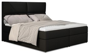 Kontinentálna posteľ 185 cm Alyce (čierna Sawana 14) (s matracmi). Vlastná spoľahlivá doprava až k Vám domov. 1027477