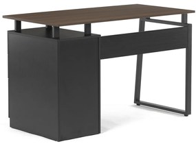 Kancelársky stôl 3218 OAK, čierny a dubový