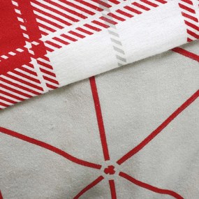 VIANOČNÉ FLANELOVÉ OBLIEČKY FLANELOVE 200X220 CM, 2 KS 70X80 CM VZOROVANÉ