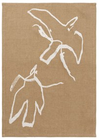 Ferm Living Bavlnená utierka Vuelo Sugar Kelp/Off-White