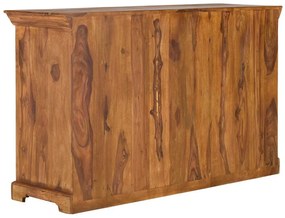 furniture-nabytek.cz - Masívna komoda Merlin s kovovými dvierkami, lakovaná, hnedá – 150 cm