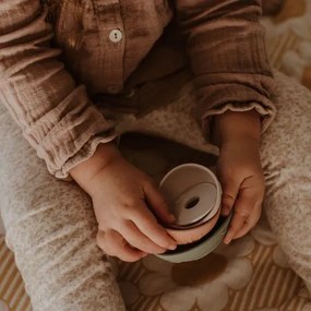 Silikónové stohovacie poháre, zemité