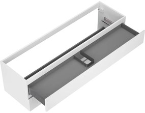 Mexen Orio, kúpeľňová skrinka 160 cm, 2 zásuvky, biela matná, 91A10-16047-2-BFF01