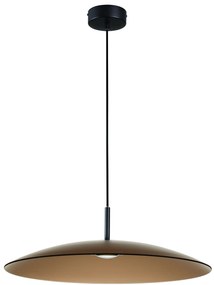 LED čierno-moca hnedý moderný luster Polifemo 60