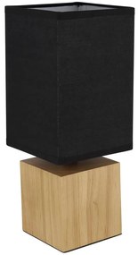 Globo 21628B - Stolná lampa VALENTINO 1xE27/7W/230V čierna/hnedá