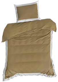 SATÉNOVÉ OBLIEČKY LAURA 200X220 CM, 2 KS 70X80 CM ZLATÉ