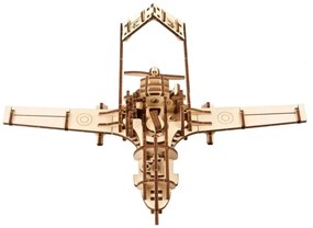Ugears 3D drevené mechanické puzzle Bojový dron Bayraktar TB2