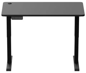Výškovo nastaviteľný písací stôl LEVANO 120x60 cm čierna