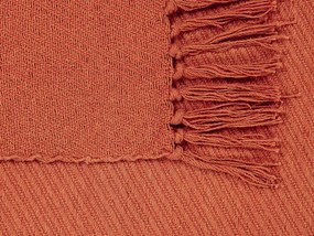 Bavlnená deka 125 x 150 cm červená YARSA Beliani