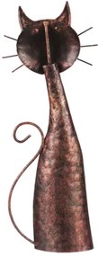 Kovová dekorácia mačka 30 cm
