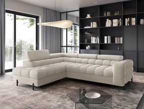 XXXLutz ROHOVÁ SEDAČKA, textil, krémová P & B - Sedačky - 00000L001207