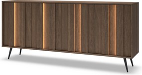 Komoda Flaro 183 cm s osvetlením - dub dunin