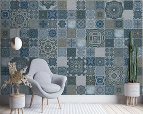 Gario Fototapeta Marocká modrá mozaika - Andrea Haase Materiál: Vliesová, Rozmery: 200 x 140 cm