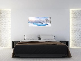 Obraz - Ľadové jazero (120x50 cm)