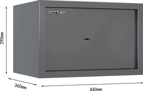 Nábytkový trezor PRAKTIK 30, mechanický S1, 290 x 440 x 360 mm, 34,7 l