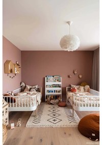 Krémový prateľný ručne tkaný bavlnený koberec 170x120 cm Bereber Rhombs – Lorena Canals