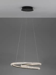 LED luster Ginevra 48 čierne