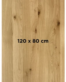 DUBLINO OAK PREMIUM 40 MM - MASÍVNA STOLOVÁ DOSKA 120 x 80 cm