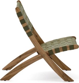 Zelené drevené záhradné kreslo Chabeli – Kave Home