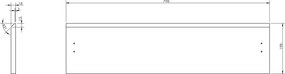 Mexen Rivel, kúpeľňová skrinka 120 cm s ľavým umývadlom Vela, 2S, 1D, drážkovaná, biela matná, 91A23-12047-3-BBFFF01-W23L01
