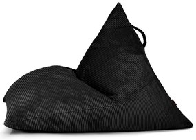 Čierny menčestrový sedací vak Razz – SLOWDOWN