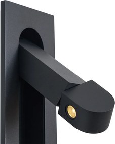 Sada 2 moderných nástenných svietidiel čierna vrátane LED a portu USB-C - Hilton