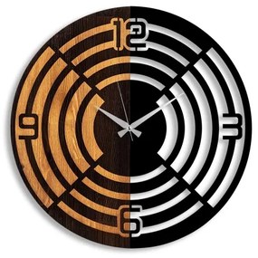 Nástenné hodiny pr. 56 cm 1xAA drevo/kov