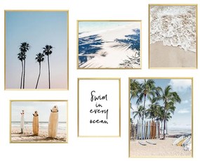 Sada Hliníkových Fotorámikov 6x Al114-Lstj Gold