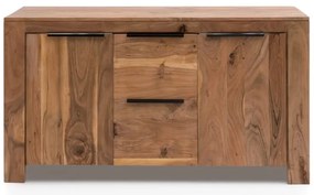 furniture-nabytek.cz - Masívna súprava nábytku do kúpeľne Auckland II z akácie, lakovaná, hnedá