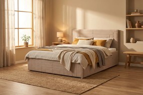 Postel FILI 120x200 cm Béžová S matracom