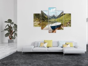 Obraz - Seealpsee, jazero Švajčiarska (150x105 cm)