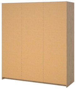 Šatníková skriňa v dekore duba s posuvnými dverami v prírodnej farbe 177x200x60 cm Naia – Tvilum