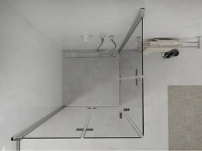 Mexen Lima Duo sprchovací kút so skladacími dverami 90 (dvere) x 90 (dvere) cm, 6mm číre sklo, chrómový profil, 856-090-090-02-00
