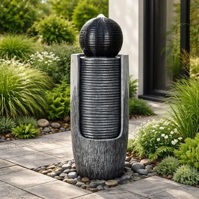 Záhradná fontána BestBerg EF-14 / polyresin / 36 x 36 x 88 cm