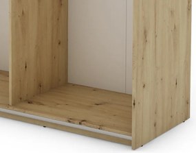 Šatníková skriňa Carlos 150/61 2D, dub artisan, 150 cm