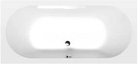 Aqualine Aqualine, JIZERA obdĺžniková vaňa 170x80x39cm, biela, G1780