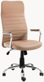 Výškovo nastaviteľná kancelárska stolička z umelej kože Wichita